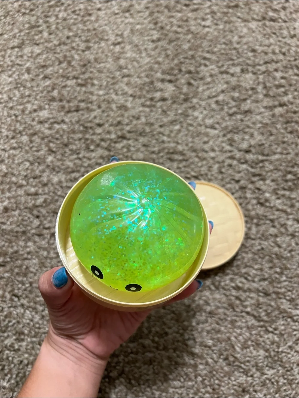 Green Glitter Dumpling Squishy 💚✨